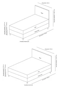 Postel SAFIR 90x190 cm ASIRGROUP (foto 5)