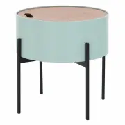 Příruční stolek MOSAI – Neo mint / přírodní / černá Kondela