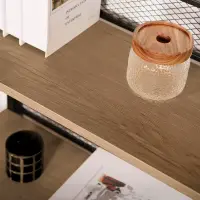 Regál, černá/dub, KELER TYP 2 Kondela (foto 5)