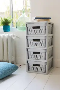 Regál INFINITY DOTS se šuplíky 4x11L / Rojaplast (foto 11)