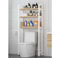 Regál nad WC, dub natural/bílá, BALRAM Kondela (foto 3)