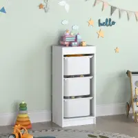 Regál s úložnými boxy, bílá, DUVAN Kondela (foto 2)