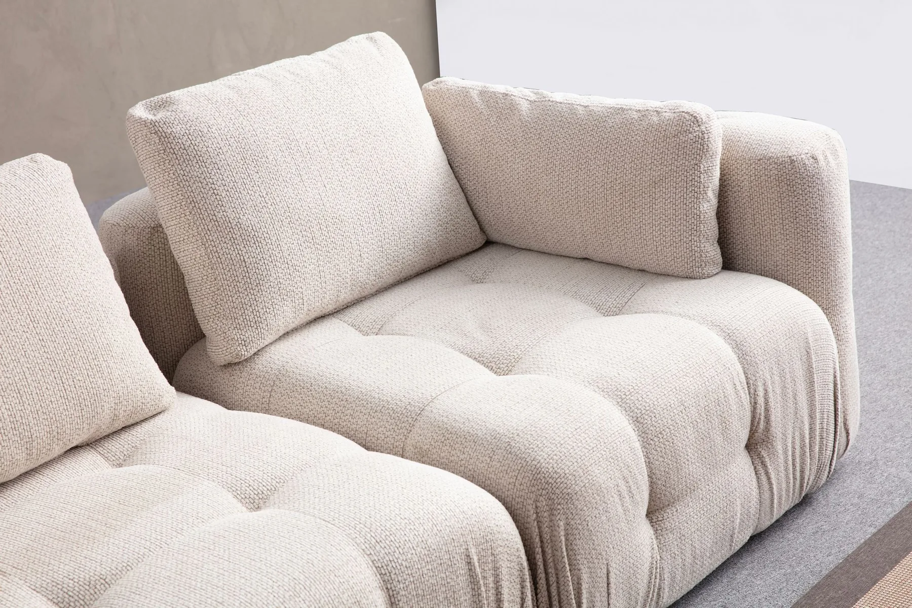 Rohová pohovka AMARIS 2 Seater With Pouffe ASIRGROUP