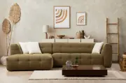 Rohová pohovka CADY 3 Seater Left – Levá / Khaki ASIRGROUP