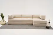 Rohová pohovka COMFORT – Levá / Krémová ASIRGROUP