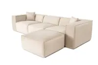 Rohová pohovka LORA (L1-O1-1R-POUFFE ) ASIRGROUP (foto 5)