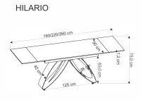 Rozkládací jídelní stůl HILARIO Halmar (foto 29)