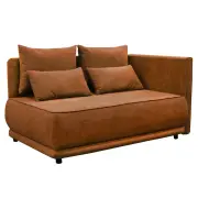 Rozkládací pohovka LIAMI – Terakota, pravá Kondela