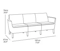 SALEMO 3 seater Rojaplast (foto 15)