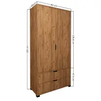 Šatní skříň ATLAS 90x183x45 cm ASIRGROUP (foto 10)