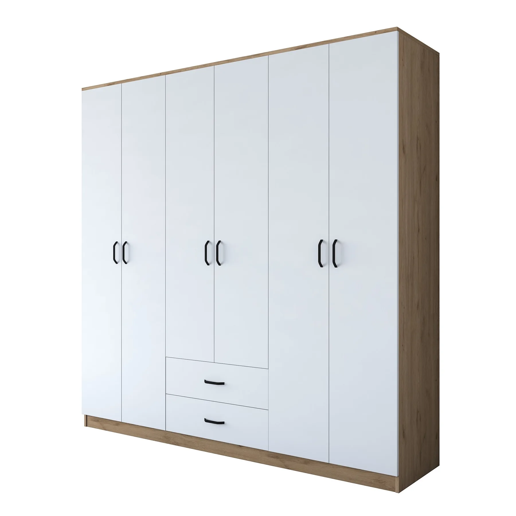 Šatní skříň BA111 210x210x51.5 cm ASIRGROUP