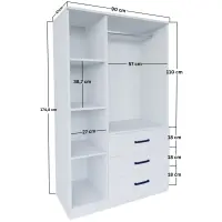 Šatní skříň EASY 60x174.8x47 cm ASIRGROUP (foto 17)