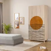 Šatní skříň LIDYA 90x192x52 cm – Sonomo / 2 -974 ASIRGROUP