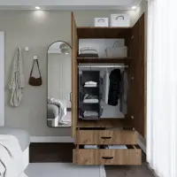 Šatní skříň YAMAN 40x182x47 cm ASIRGROUP (foto 16)
