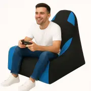 Sedací vak XXL – Gamer / Modrá / Černá ASIRGROUP