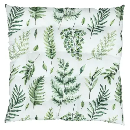 Sedák - mix zelených listů, 100 % polyester, 45 x 45 cm – TOP akční produkt kategorie