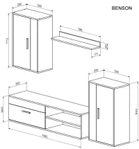 Set nábytku BENSON Halmar (foto 13)
