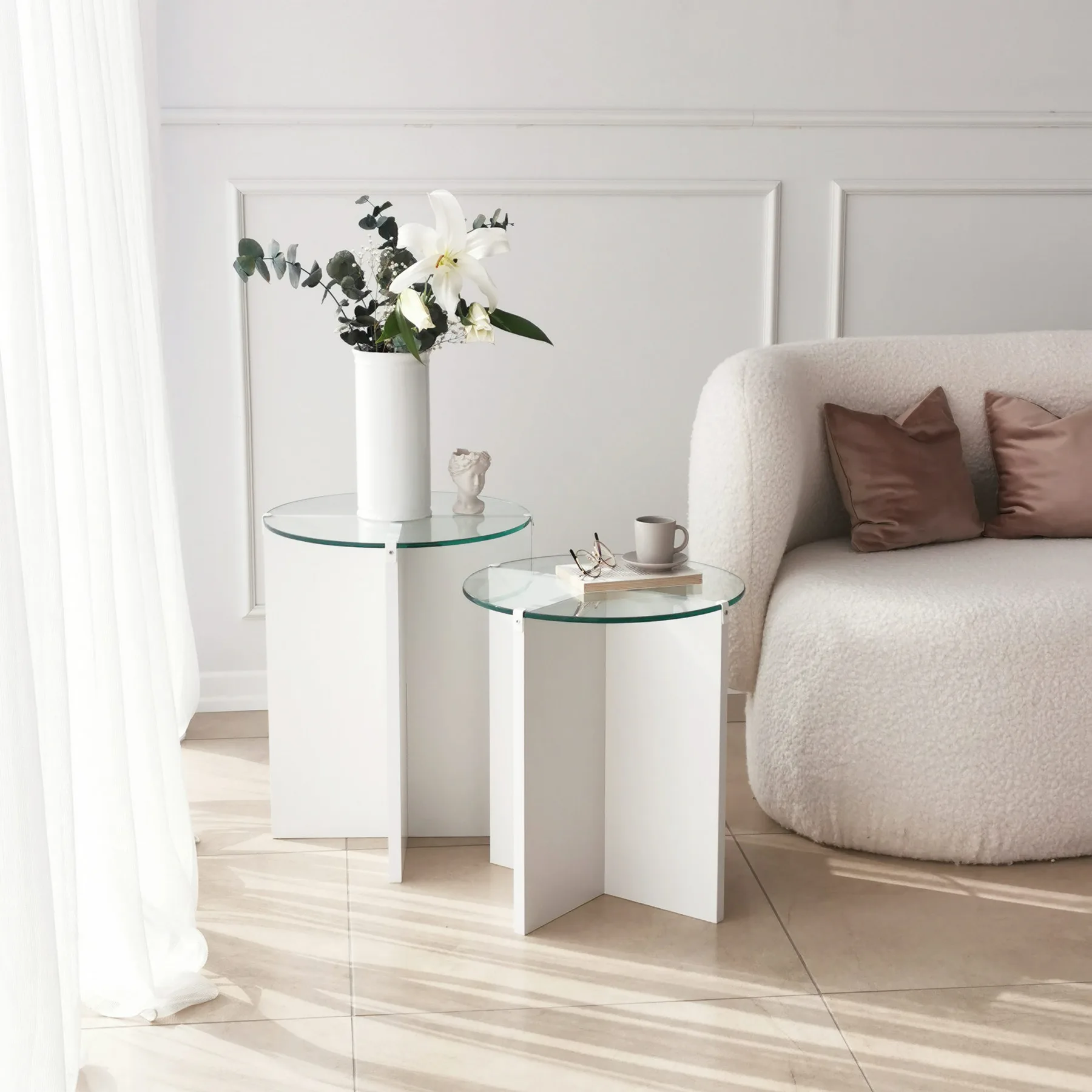 Set odkládacích stolků LILY (set 2 ks) ASIRGROUP