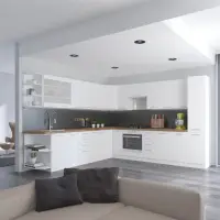 Spodní rohová skříňka, bílá, SPLIT 30 D ZAK BB Kondela (foto 4)