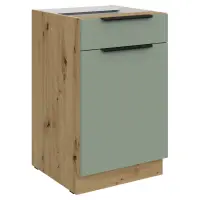 Spodní skříňka, aquamarine/dub artisan, ARSANY 50 D 1F 1S BB Kondela