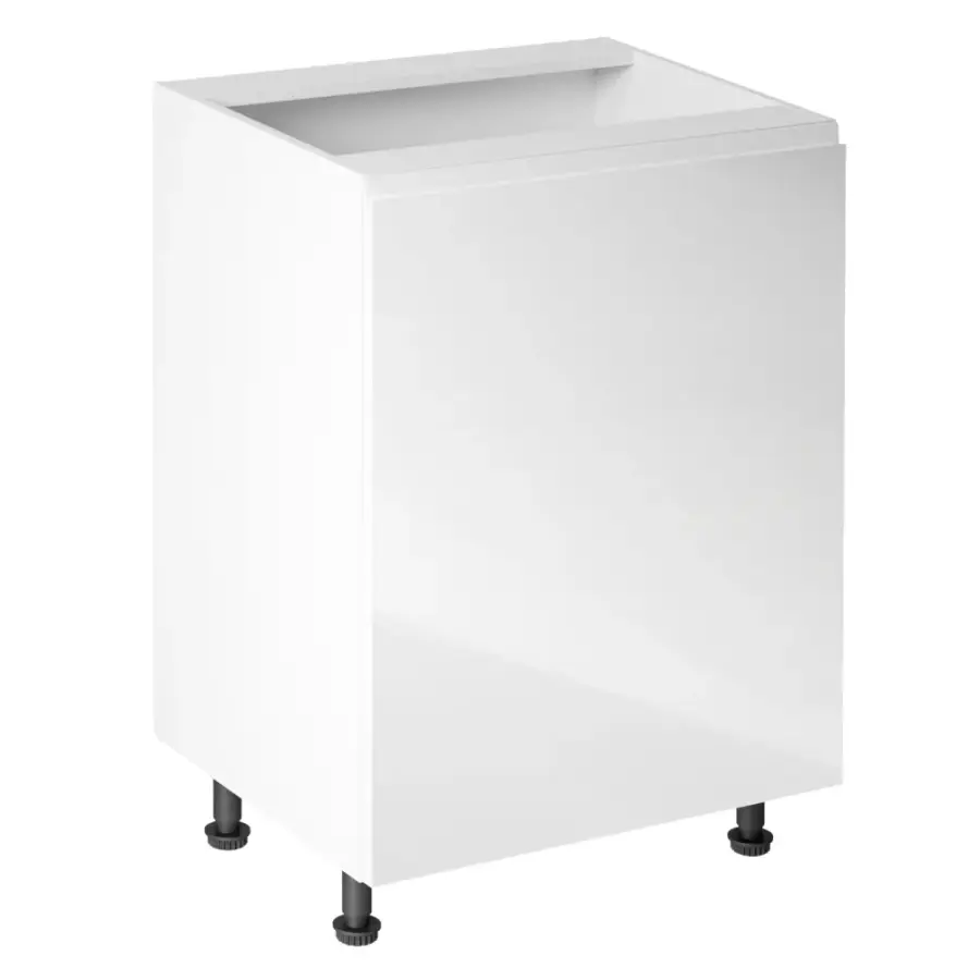 Spodní skříňka AURORA D601F – Bílá / bílá extra vysoký lesk, pravá Kondela (foto 7)