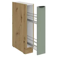Spodní skříňka s výsuvným košem, aquamarine/dub artisan, ARSANY 15 D CARGO BB Kondela (foto 2)