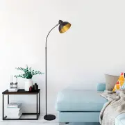 Stojací lampa VARZAN – Černá / Antique ASIRGROUP