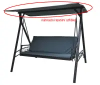 Stříška RATTAN houpačce Rojaplast (foto 5)