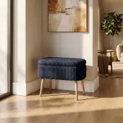 Taburet MINI – Oslo Linen / Černá ASG-251BLS1171 ASIRGROUP