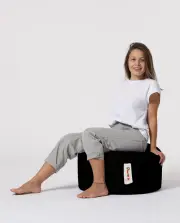 Taburet ROUND – Pouf / Černá ASIRGROUP