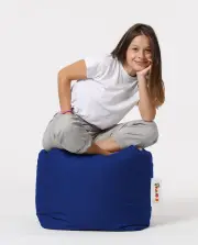 Taburet SQUARE – Pouf / Modrá ASIRGROUP