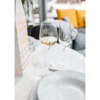 TEMPO-KONDELA SNOWFLAKE VINO, sklenice na víno, set 4 ks, s krystaly, 450 ml Kondela (foto 4)