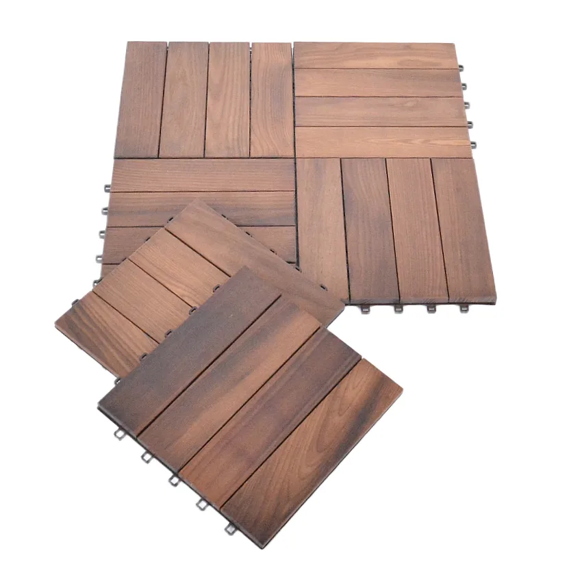 THERMOWOOD podlahové dlaždice 6 ks Rojaplast