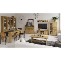 TV stolek 2D/125, dub artisan, AIRON Kondela (foto 2)