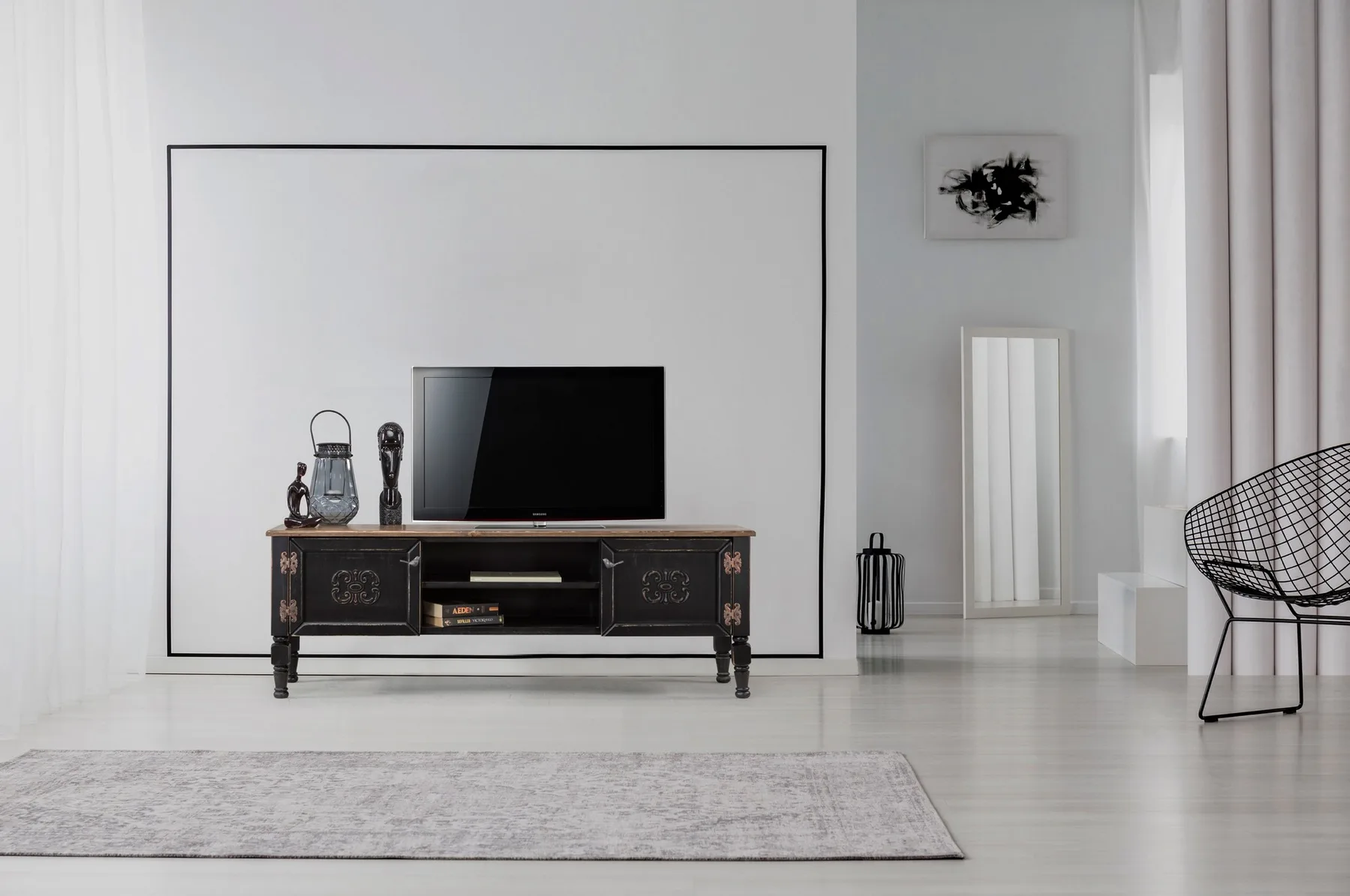 TV stolek ADA – Černá / TV ASIRGROUP