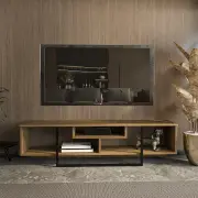 TV stolek ASAL (150) – Ořech / Černá ASIRGROUP