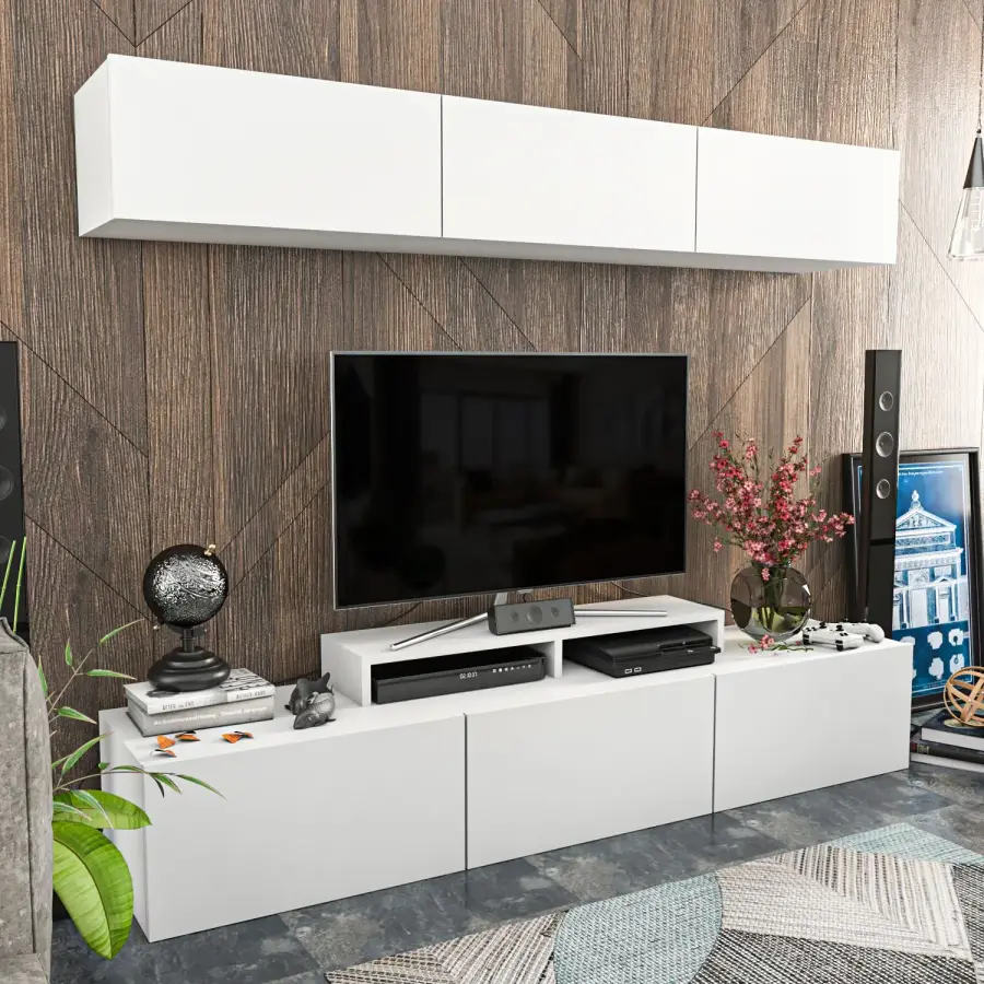 TV stolek LINE – Bílá 3049 ASIRGROUP
