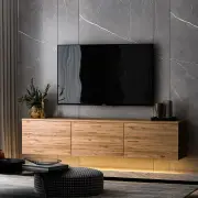 TV stolek NEON – Borovice / Illuminated ASIRGROUP