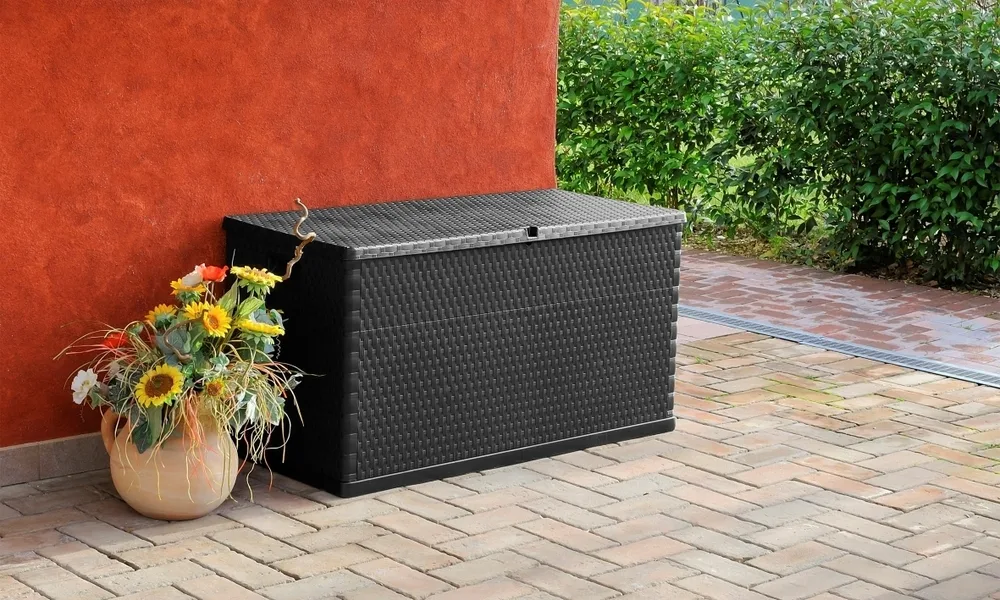 Úložný box RATTAN zahradní plastový 420 L Rojaplast