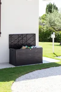 Úložný box WOOD zahradní plastový 420 L Rojaplast (foto 30)