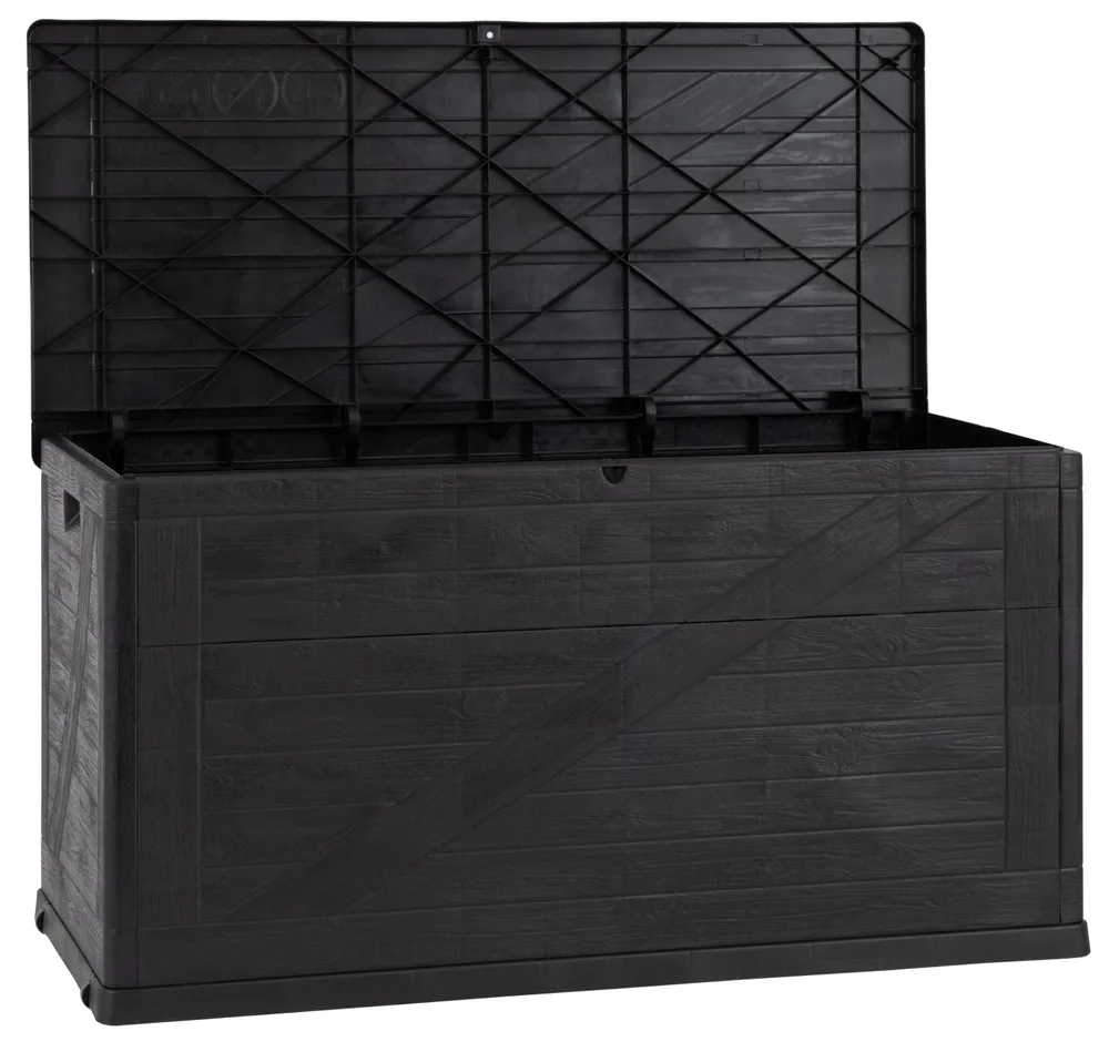 Úložný box WOOD zahradní plastový 420 L Rojaplast (foto 3)