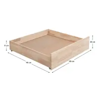Úložný prostor pod postel, smrk, BENY Kondela (foto 2)