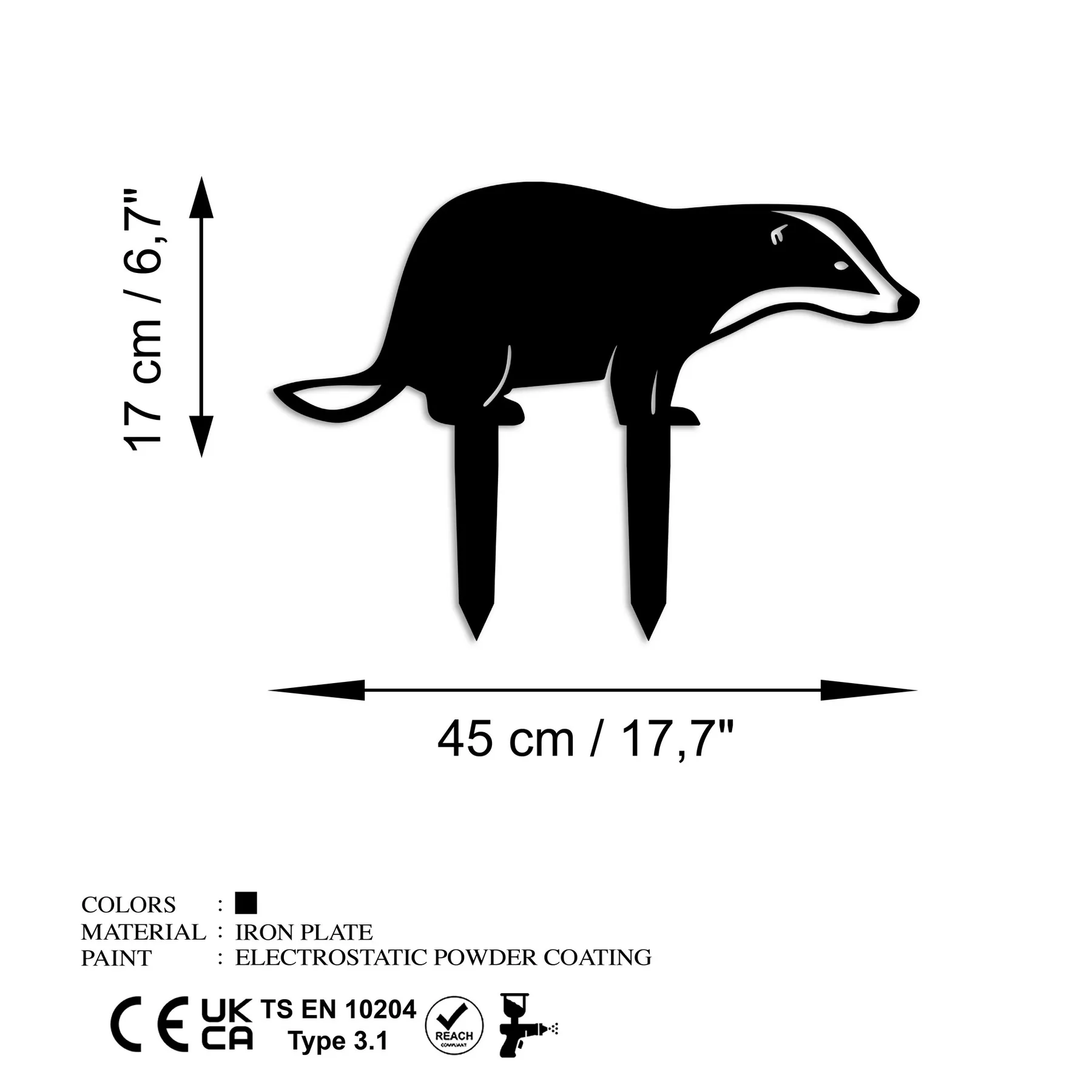 Zahradní dekorace BADGER A 01 ASIRGROUP (foto 7)
