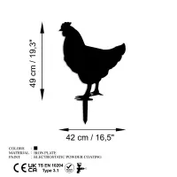 Zahradní dekorace CHICKEN Family 4 ASIRGROUP (foto 13)