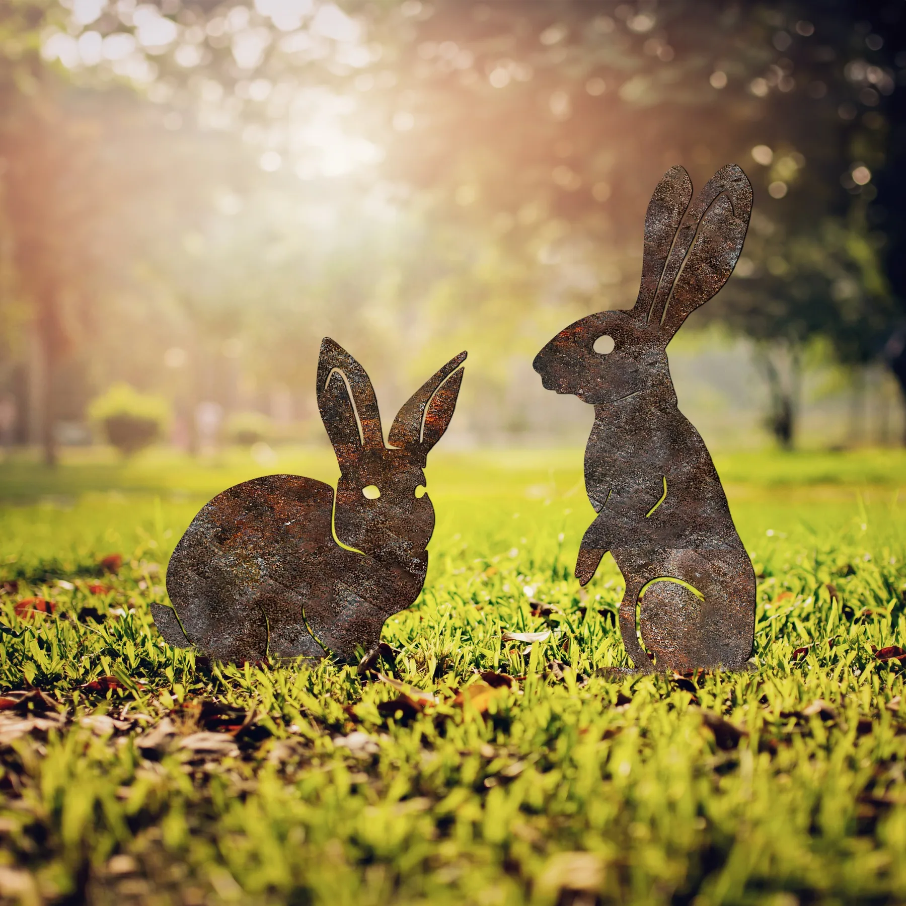 Zahradní dekorace RABBITS A 01 (set 2 ks) ASIRGROUP