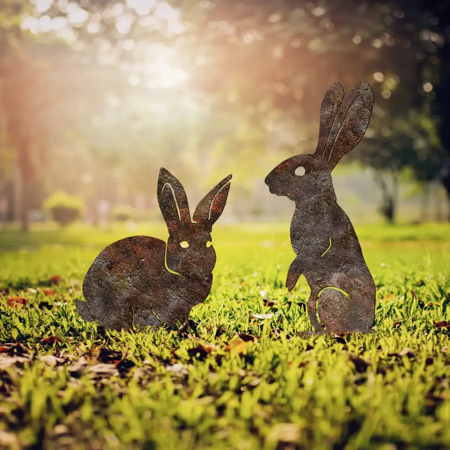 Zahradní dekorace RABBITS A 01 (set 2 ks) ASIRGROUP