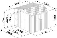 Zahradní domek AMY X-B Rojaplast (foto 24)