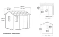 Zahradní domek APEX ASHWOOD 9x7,5 Rojaplast (foto 4)