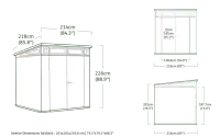 Zahradní domek ARTISAN 2.0 7x7 Rojaplast (foto 11)