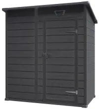 Zahradní domek ESSENTIAL 6x4 tmavě šedá/černá Rojaplast (foto 17)